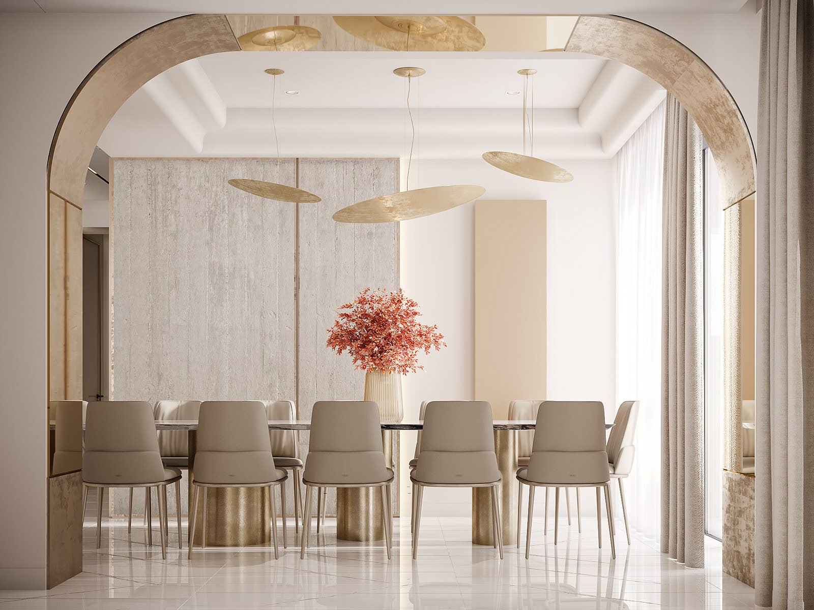 Interior with Warm Colors