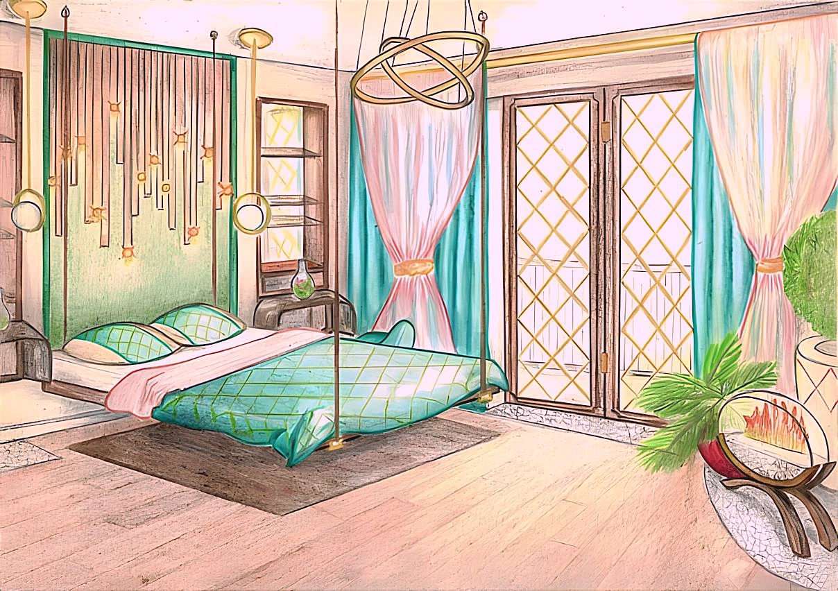 Обложка проекта: Спальня для молодоженов