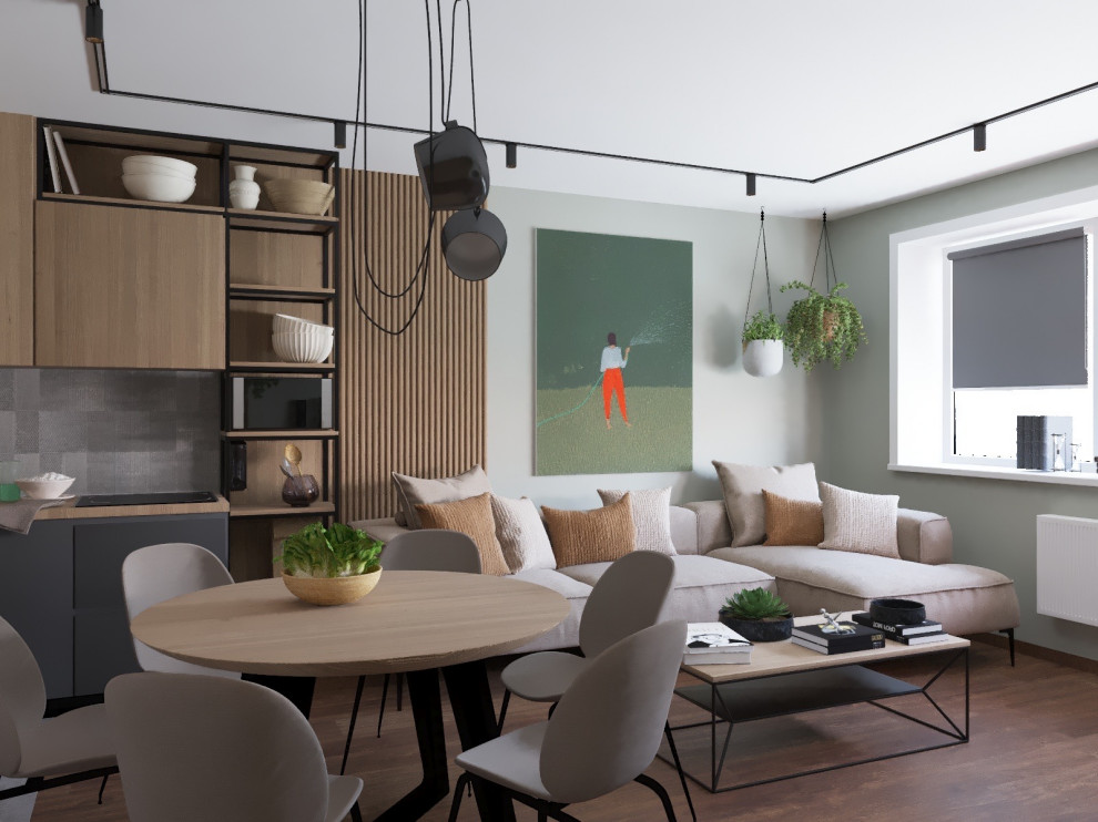 Лофт с абстракцией