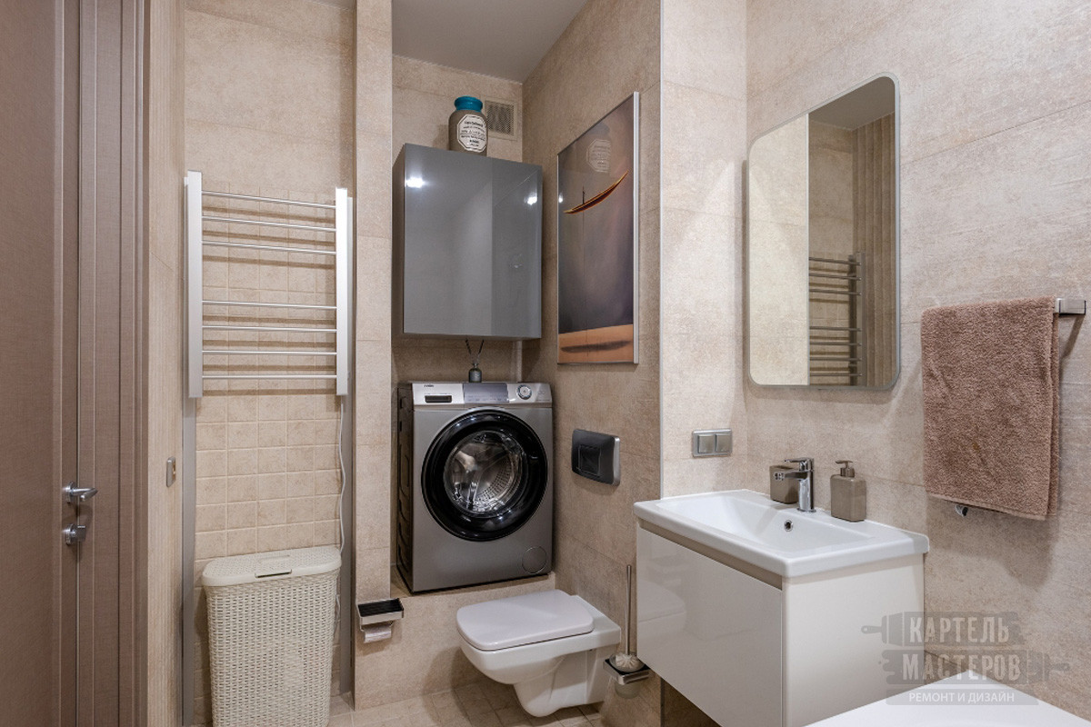 Капитальный ремонт двухкомнатной квартиры в стиле фьюжн