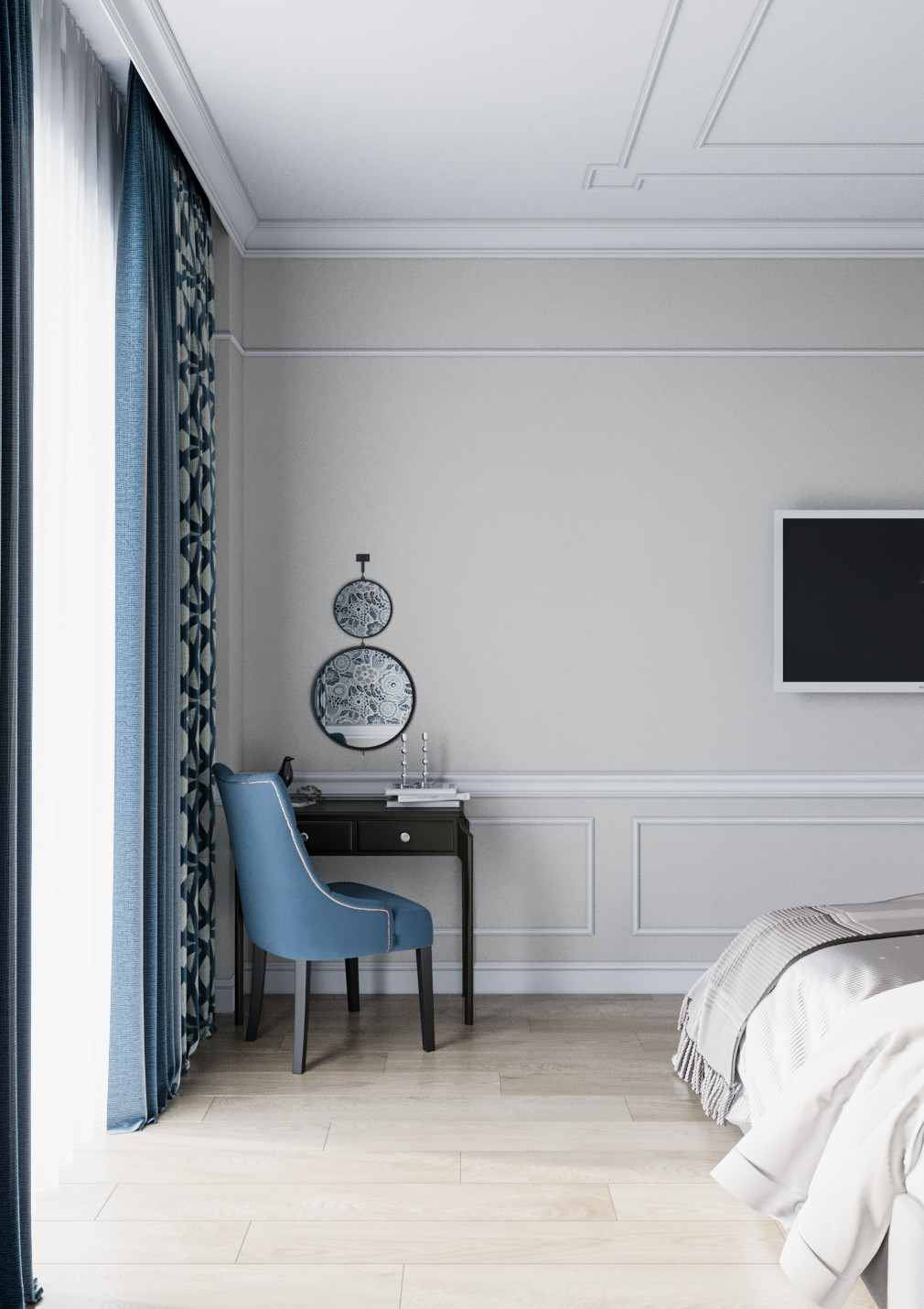 Дизайн квартиры неоклассике с элементами американской классики