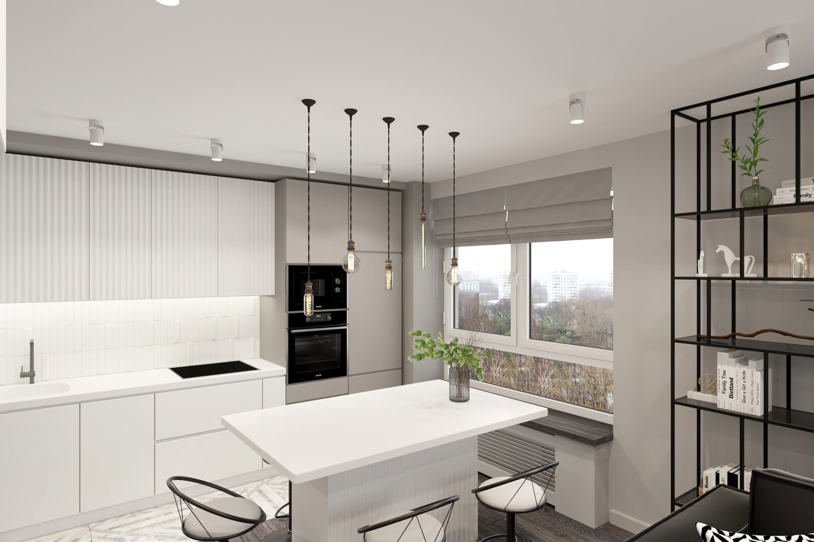 Двухкомнатная квартира 60 м2 в современном стиле в ЖК "Дмитровский Парк"