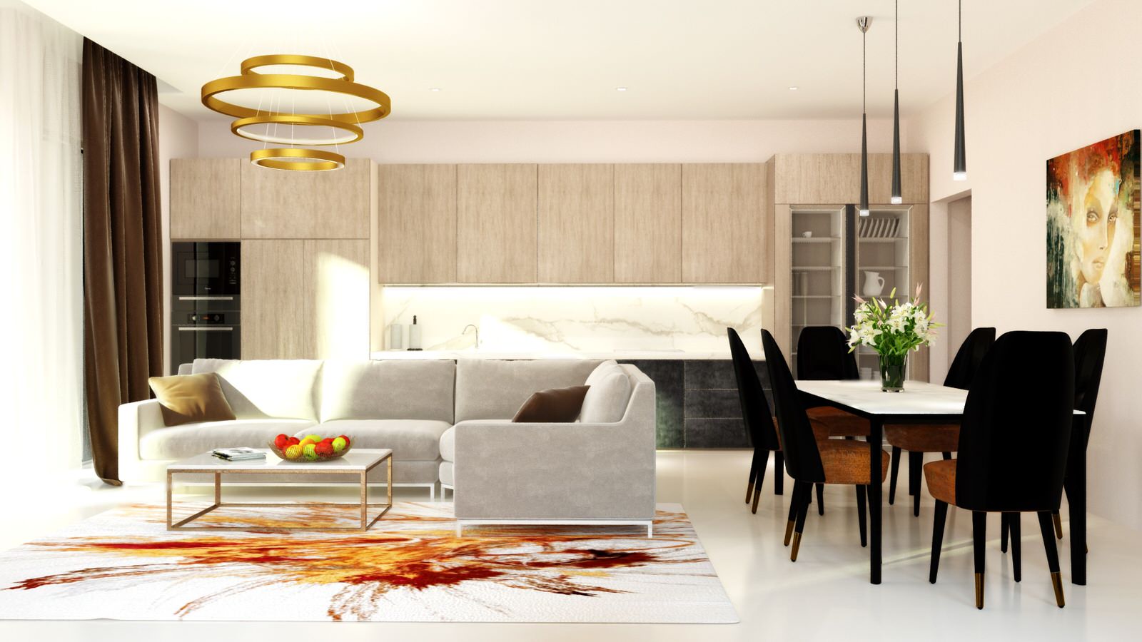 Обложка проекта: Квартира в стиле контемпорари