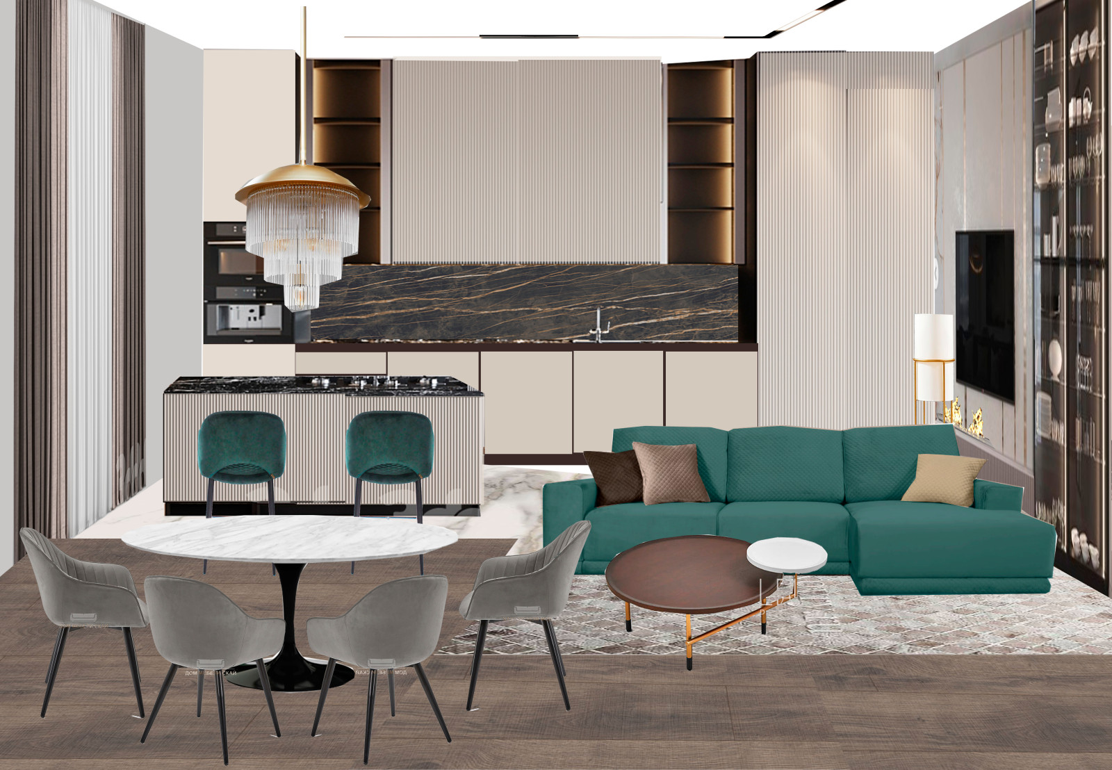 Коттеджный комплекс "Кутузово Club" совместно с Design CODE Interiors