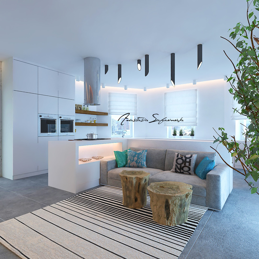 Обложка проекта: Дизайн интерьера первогот этажа дома в п.Солнечный Берег