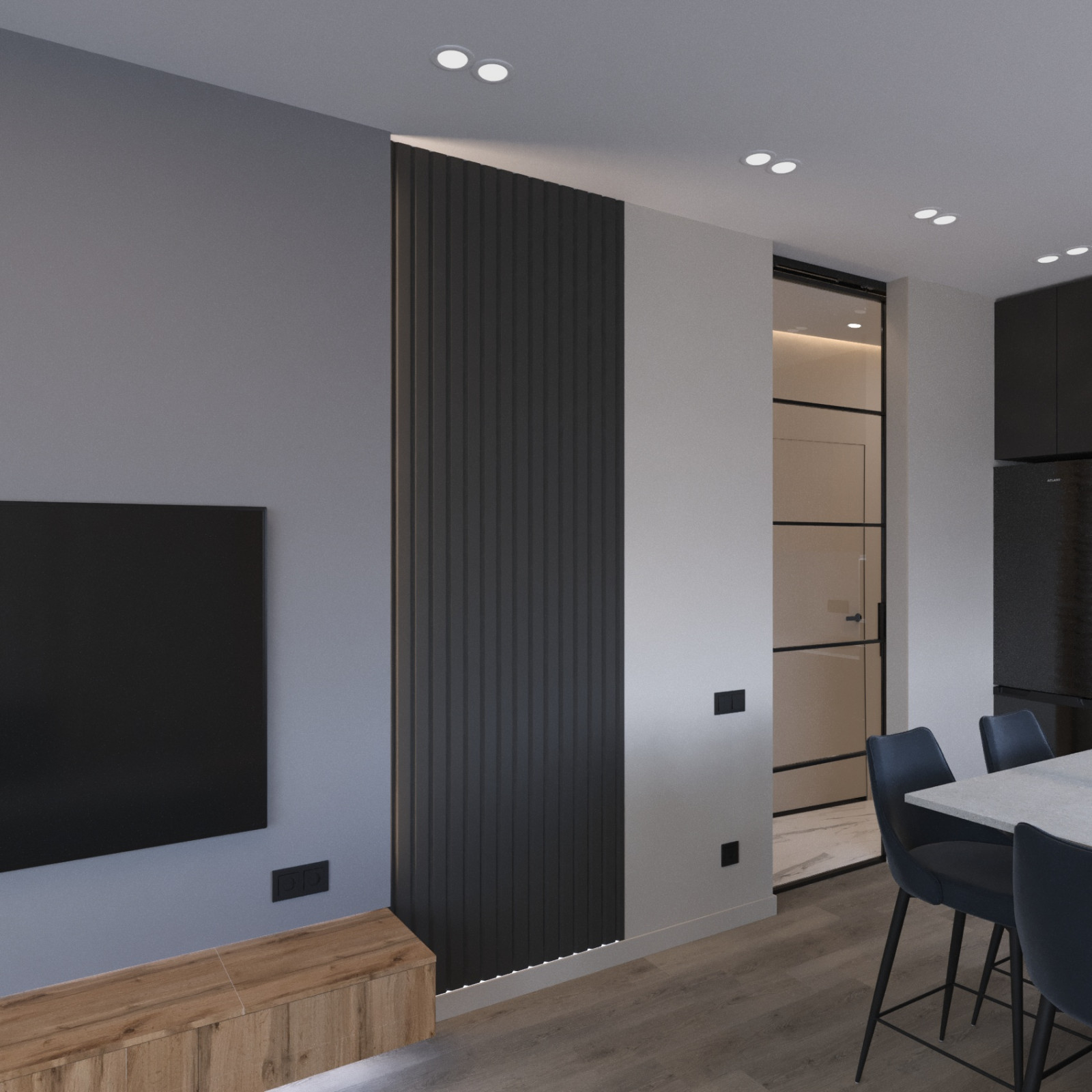 Новосибирск. ЖК Тихомиров. Эскизы + фото с реализации проекта.