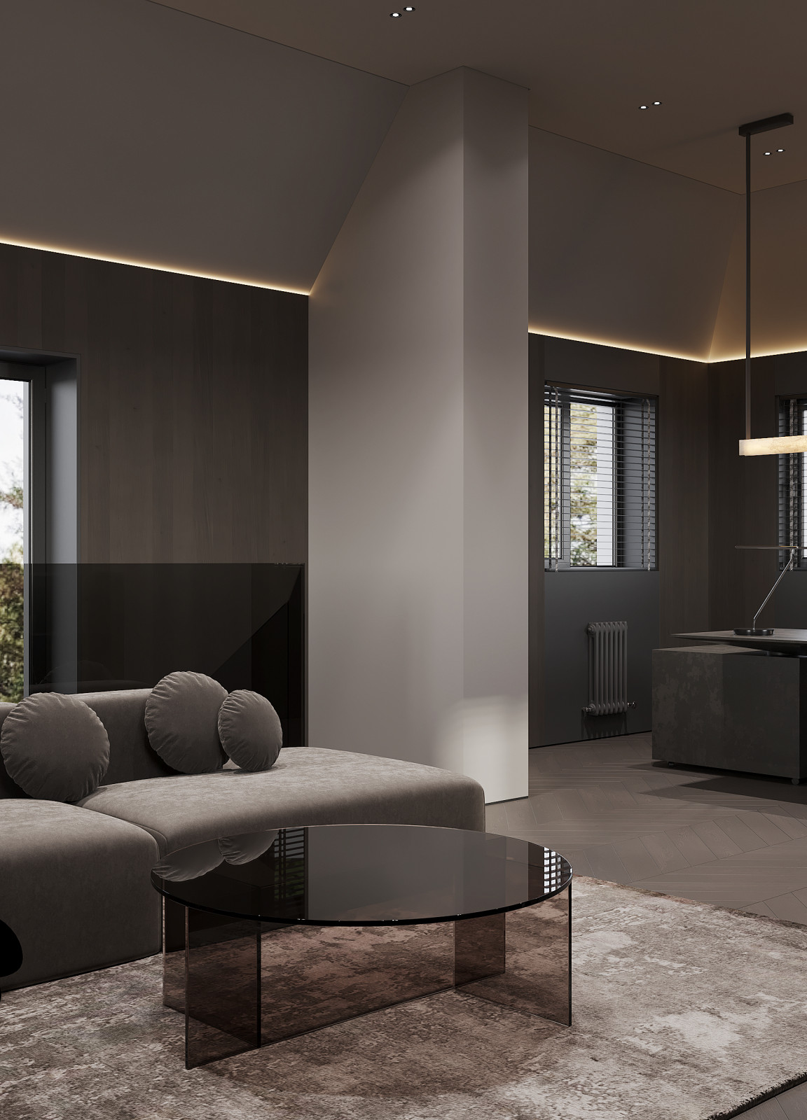 интерьер дома, Барбошин овраг, 800м2