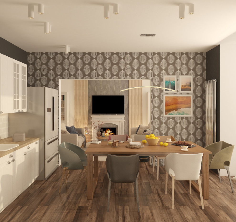 Дизайн проект квартиры для молодой девушки