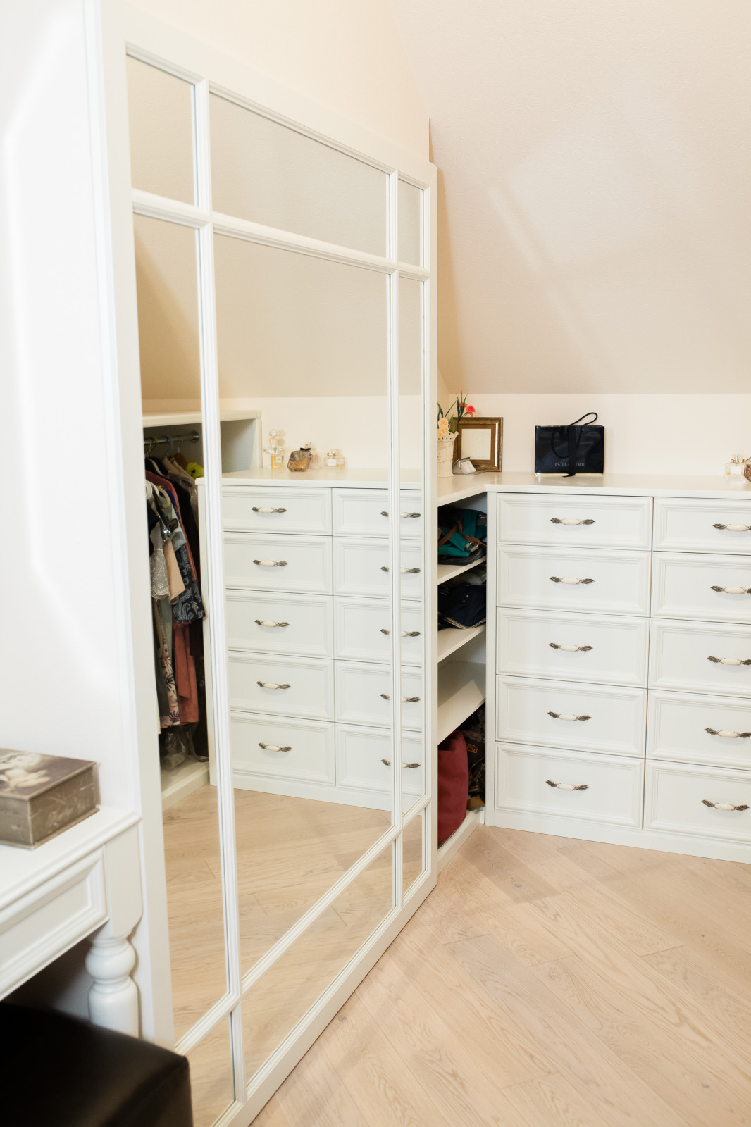 Белая гардеробная