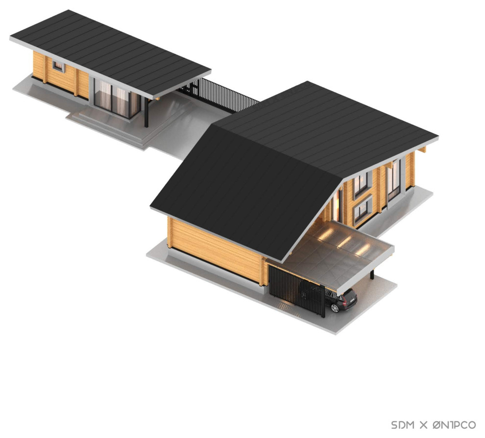 Индивидуальный проект комплекса из клеёного бруса
