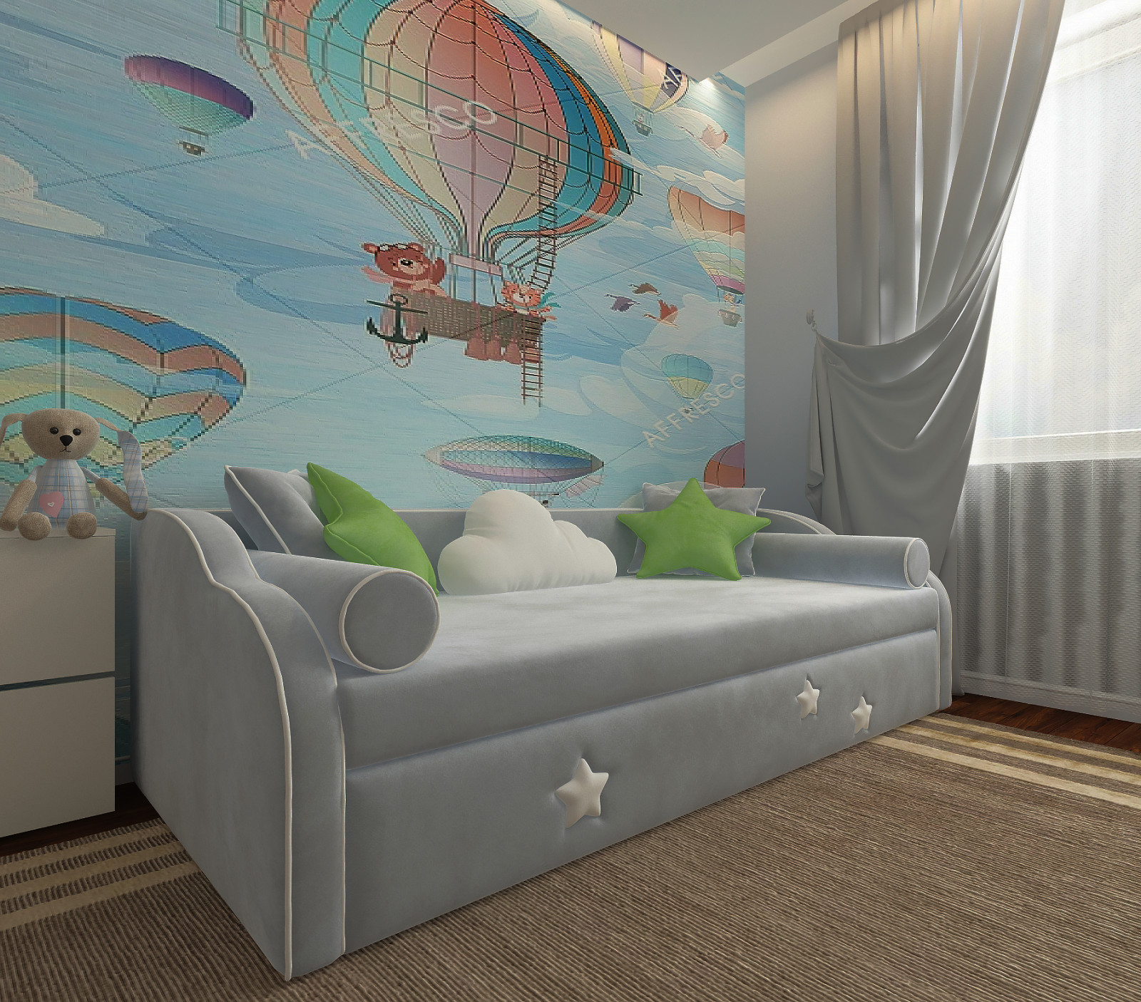 3-х комнатная квартира в современном стиле