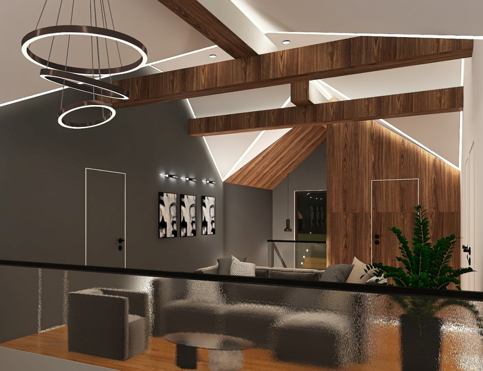 Обложка проекта: Дизайн-проект частного загородного дома 2