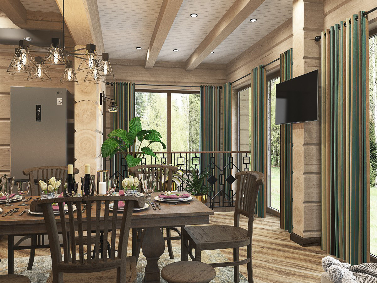 Дом-с баней для временного прибывания