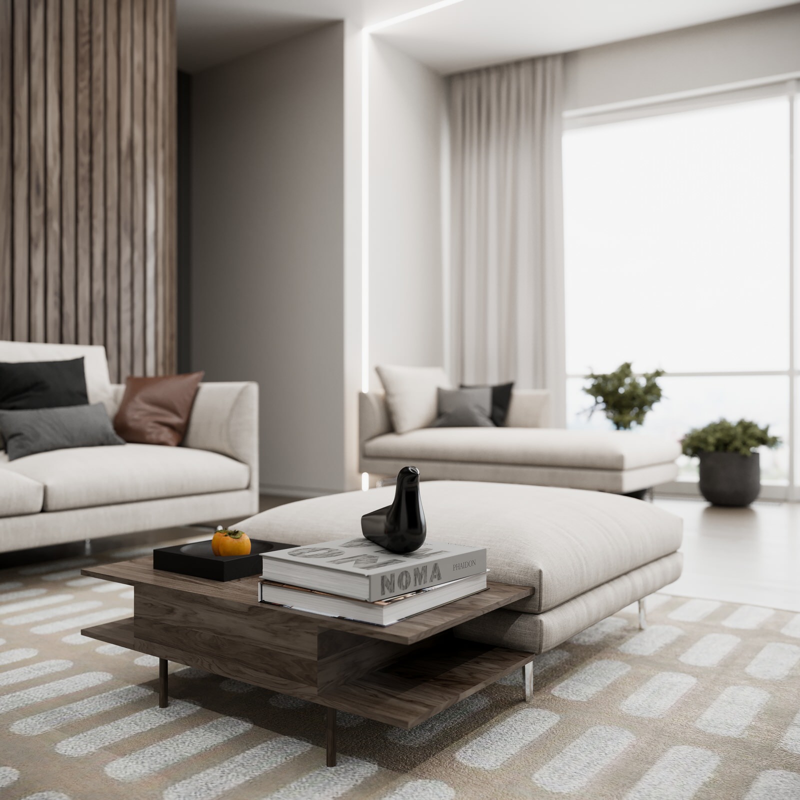 Unaufdringlicher Luxus in einer geräumigen Wohnung