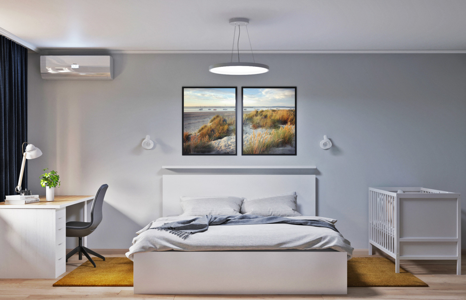 Обложка проекта: СПАЛЬНЯ В ЖК ДОМ НА ВОЛГЕ