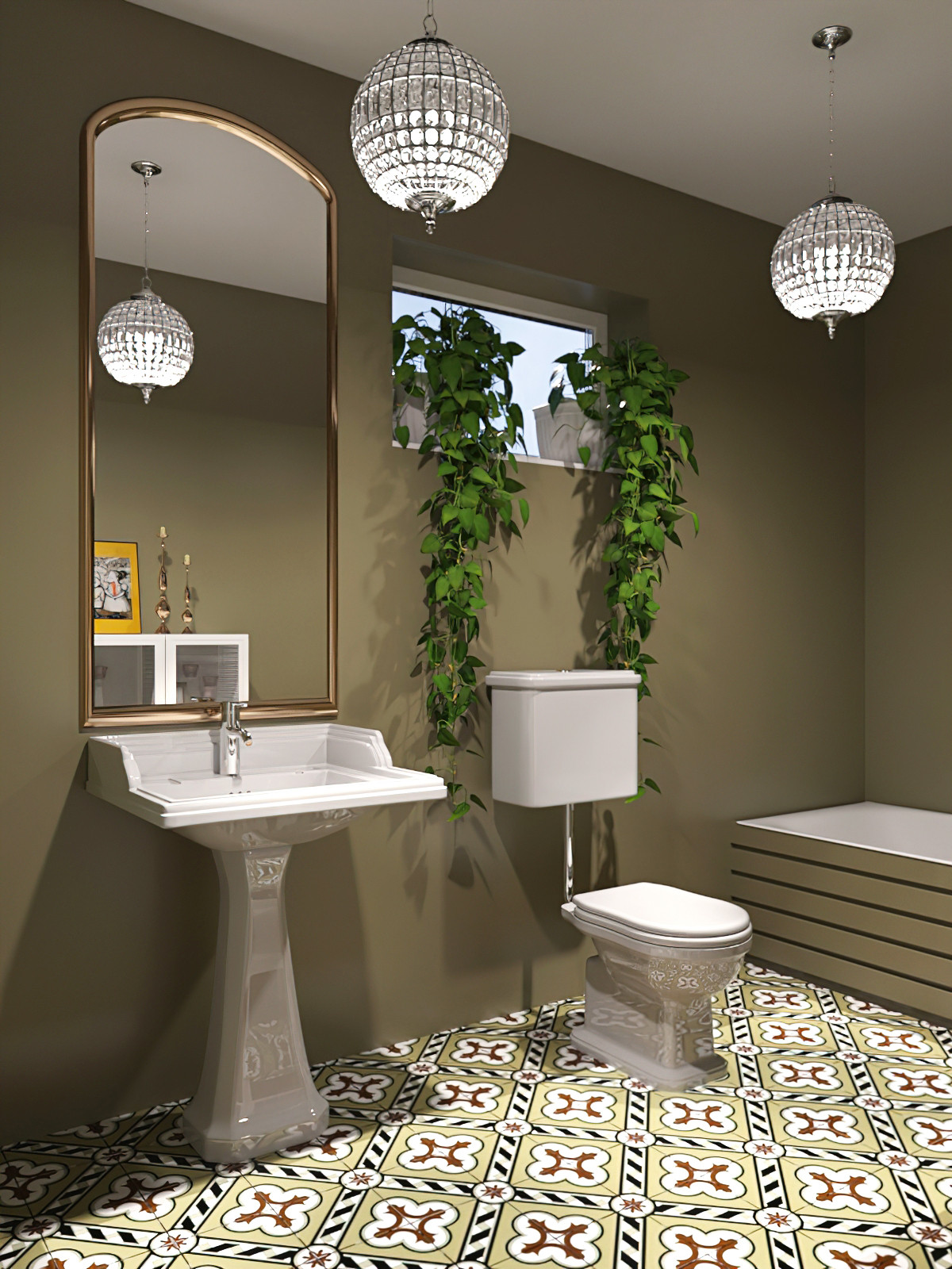 роскошная ванная комната