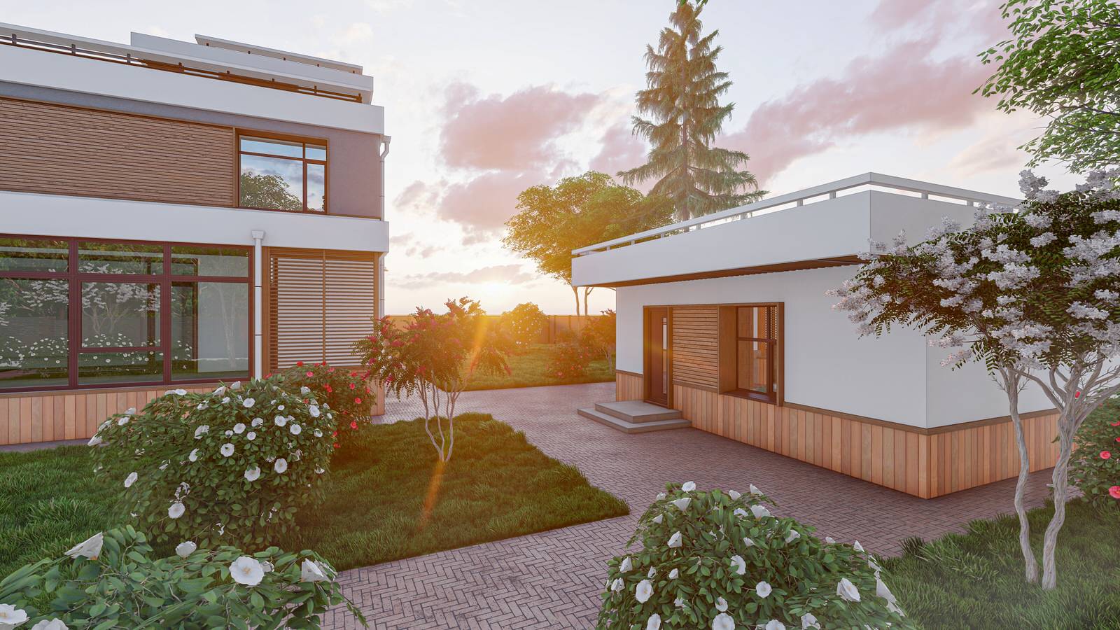 Реконструкция фасадов 2-х этажного жилого дома