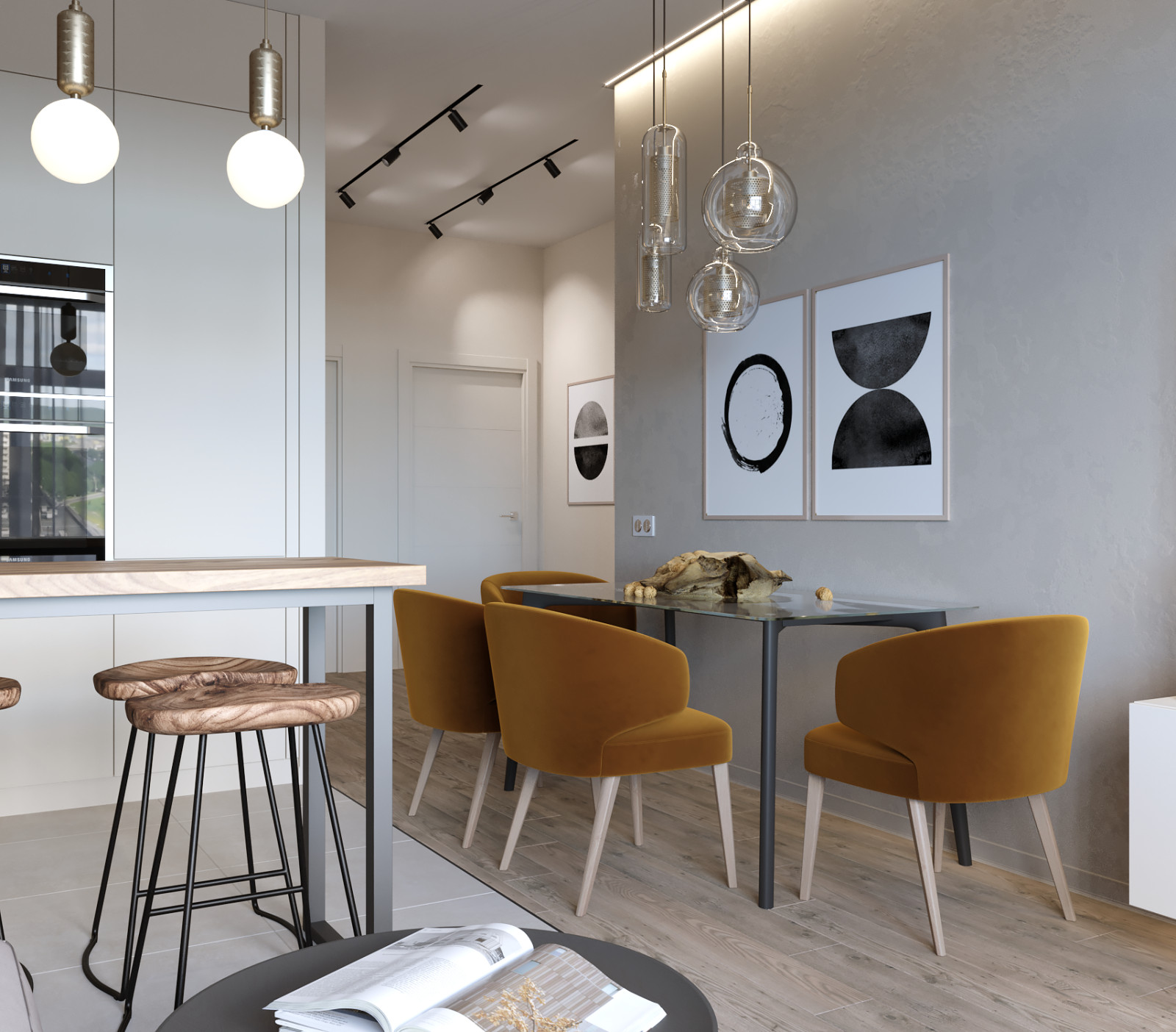 Проект квартиры в Москве 78 м2