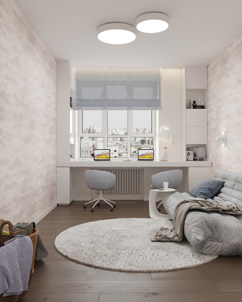 Современный дзен. ЖК Переулок Бульварный. Визуализация.