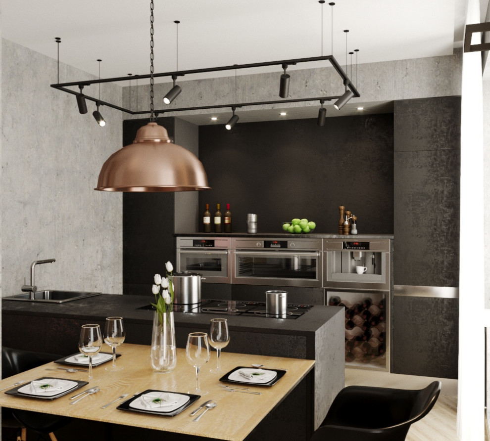 Обложка проекта: Loft с большим аквариумом