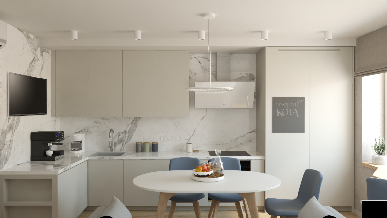 Обложка проекта: Квартира в ЖК Комарово 100м2 2021год