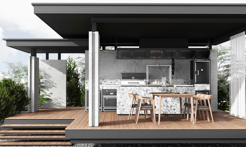 Красная Поляна. Открытая кухня в частном доме.