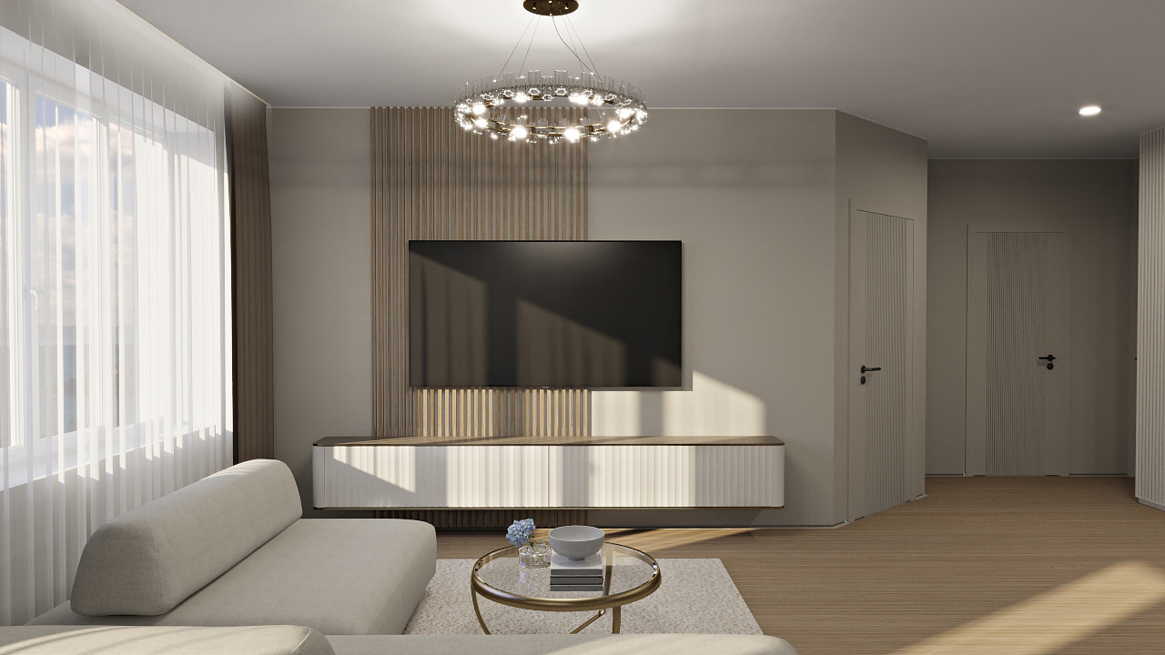 Дизайн-проект трехкомнатной квартиры для молодой семьи