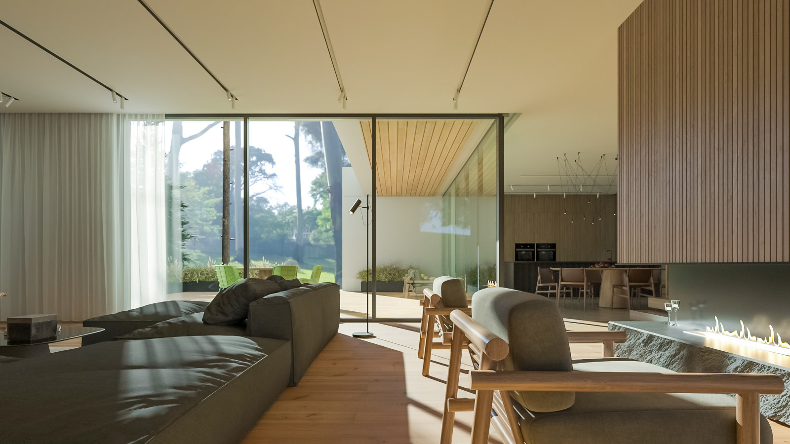 Интерьер загородного дома в загородном посёлке "Оберег".