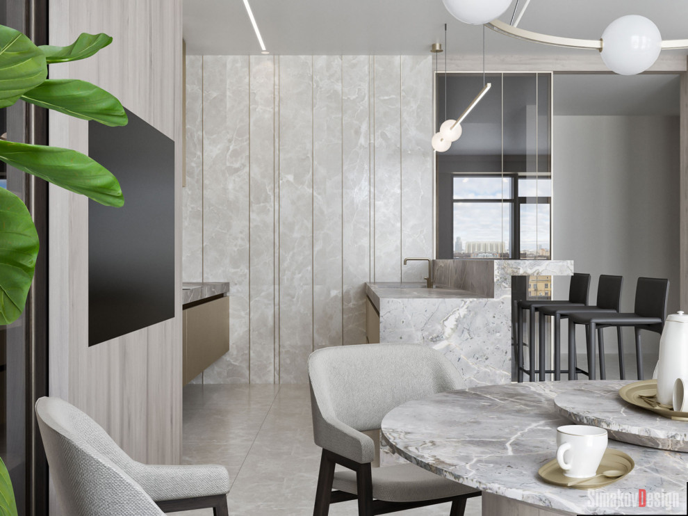 АПАРТАМЕНТЫ ЖК Резиденция Монэ.(гостиная)