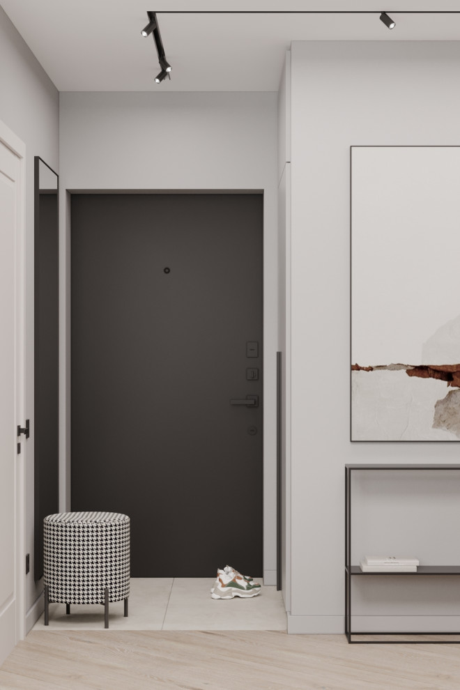 Дизайн кухни-гостиной в ЖК Ньютон