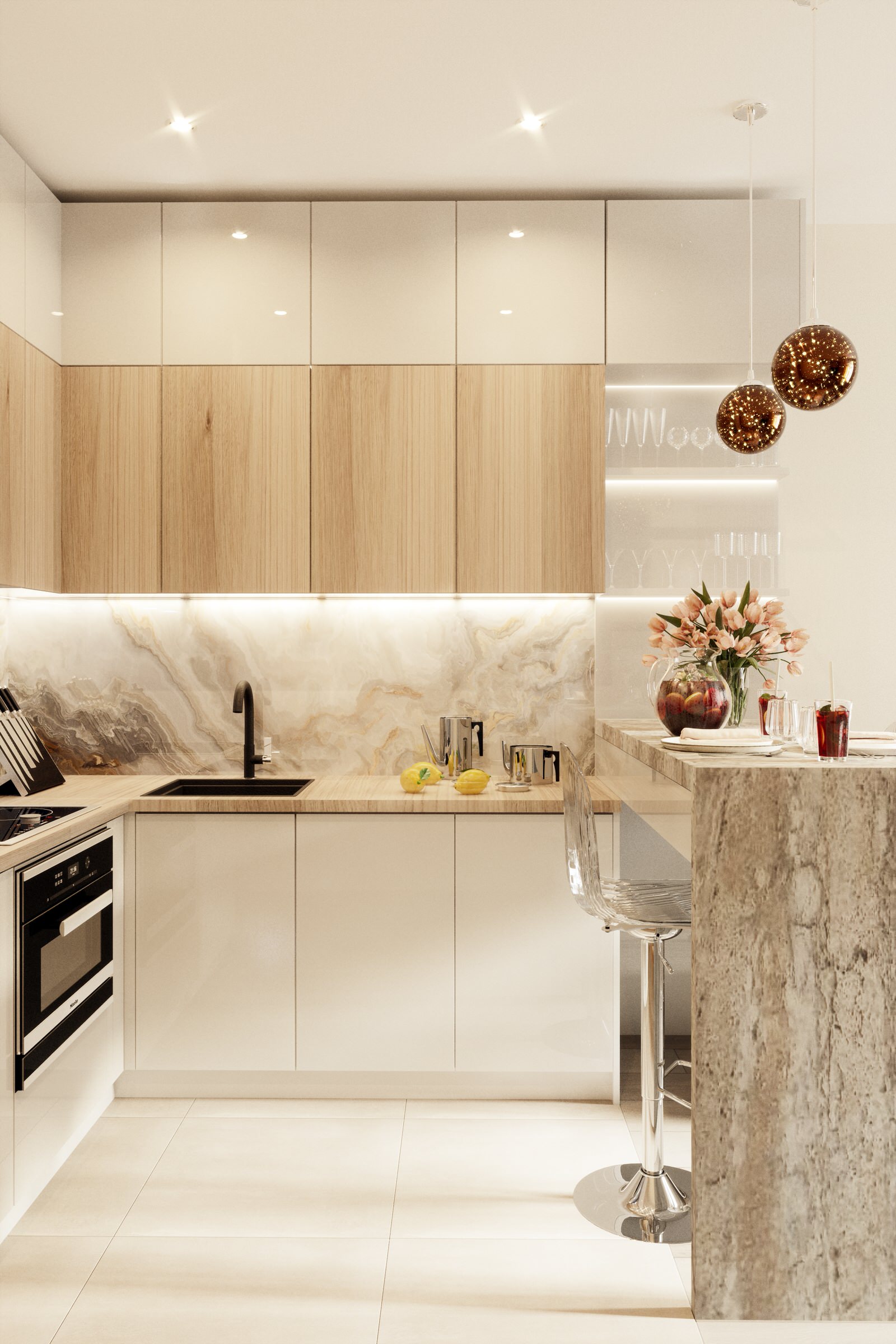 Дизайн двухкомнатной квартиры в ЖК "Среда"