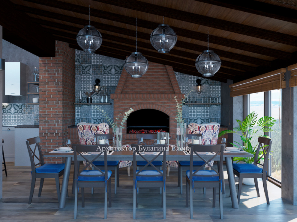 Интерьер загородного дома со спа зоной