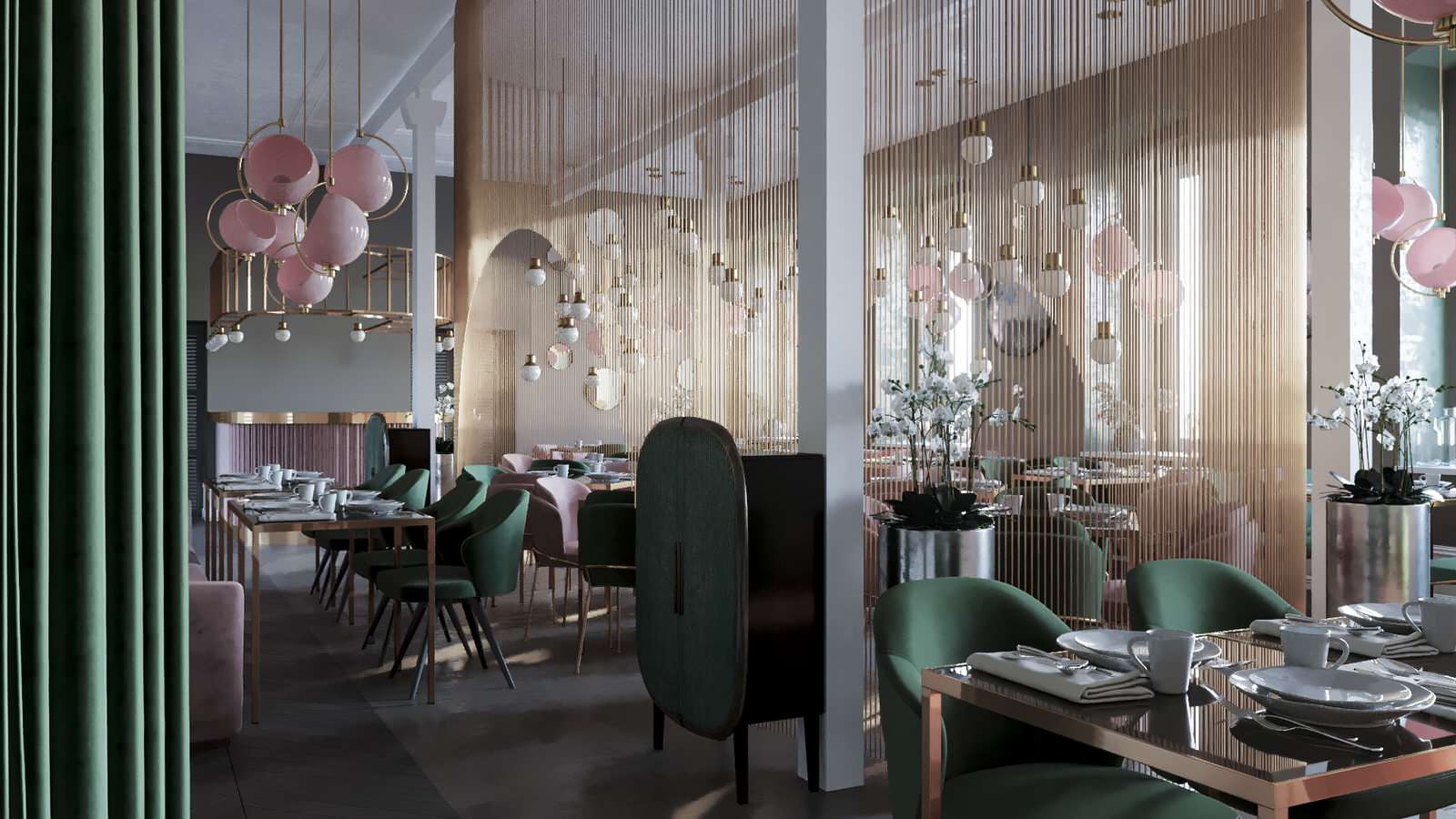 Restaurant_011_визуализация интерьера для ресторана "Джульетта" г. Спб
