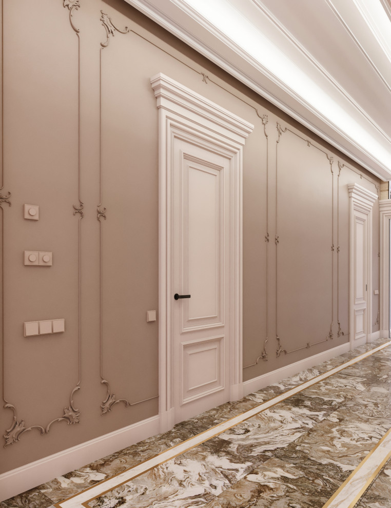 Загородный дом из бруса, Неоклассика