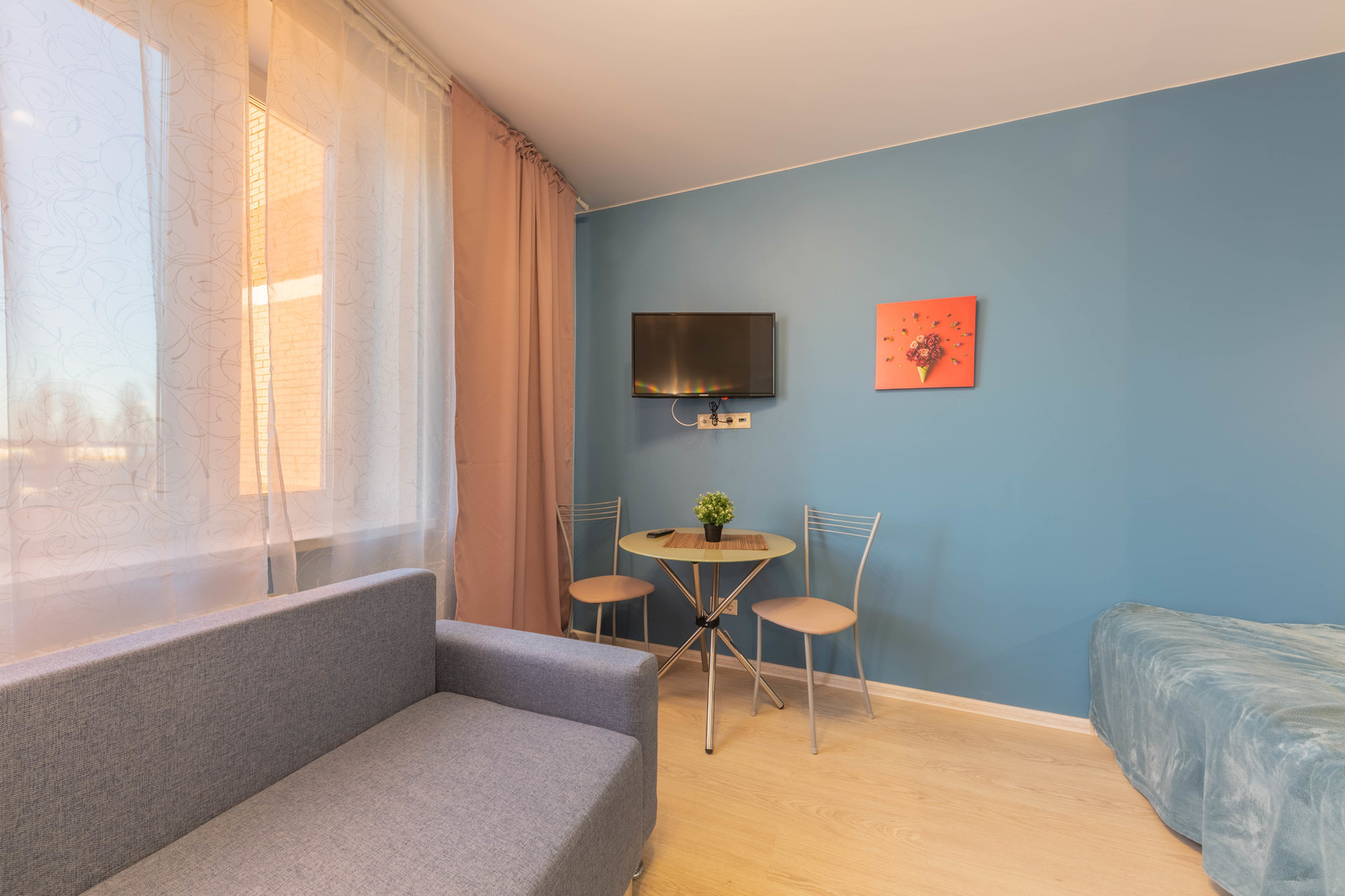 Интерьерная съёмка квартиры-студии в Московской области