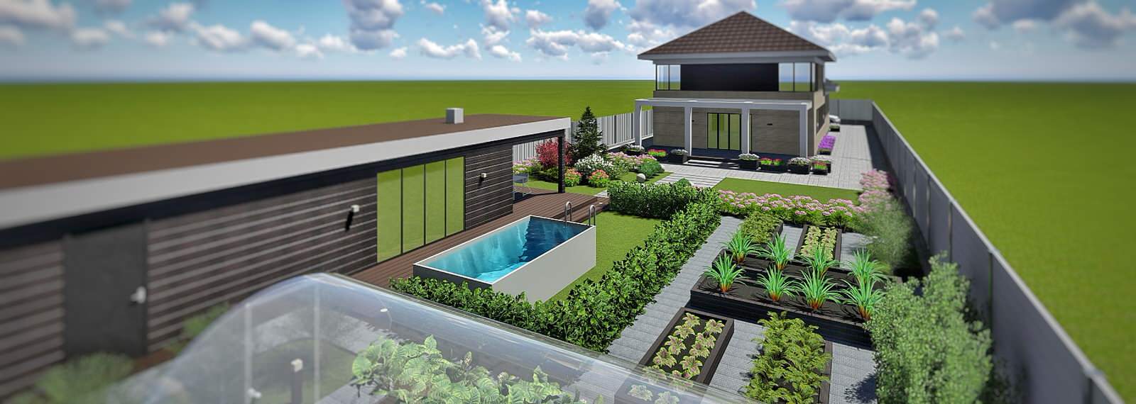 Обложка проекта: Ландшафтный дизайн участка п. Молодёжный (г Иркутск)