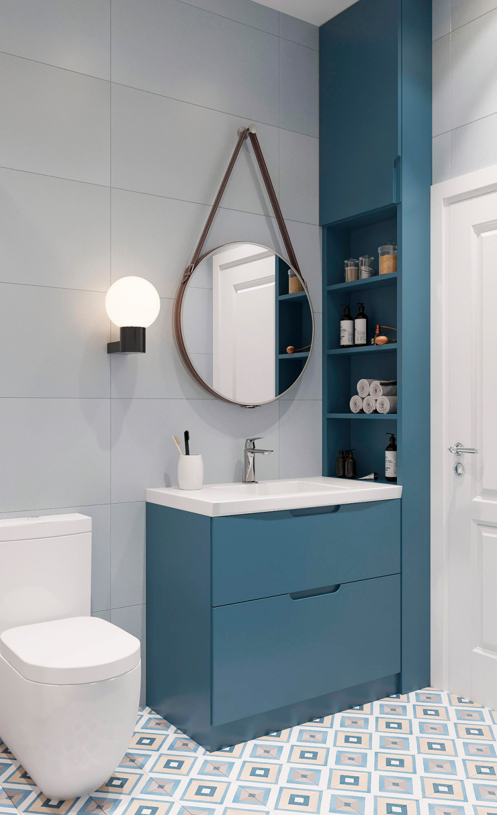 Мастер санузел на втором этаже