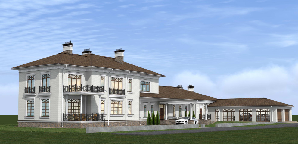 Проект и реализация дома в классическом стиле