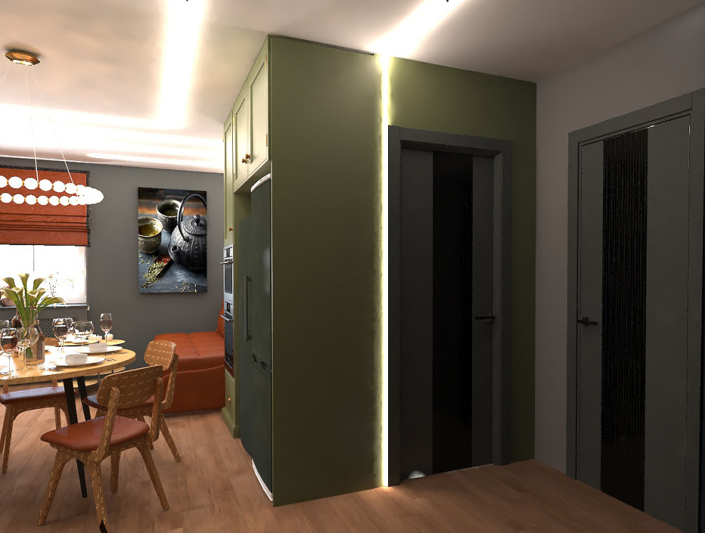 проходная кухня-студия