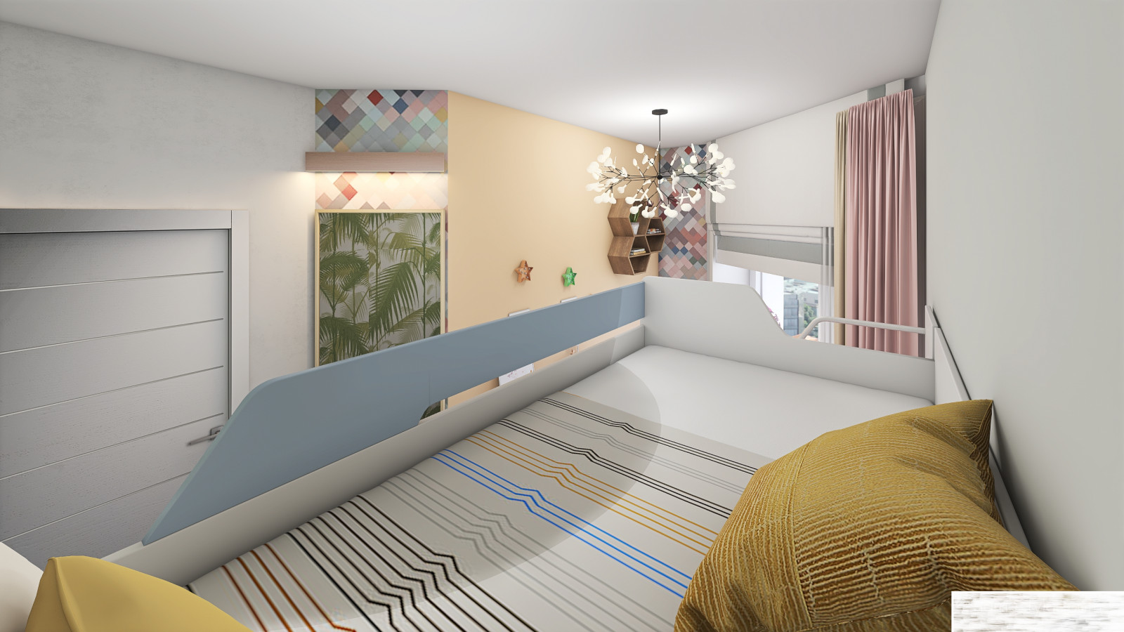 как переделать одну комнату с двумя окнами на две?