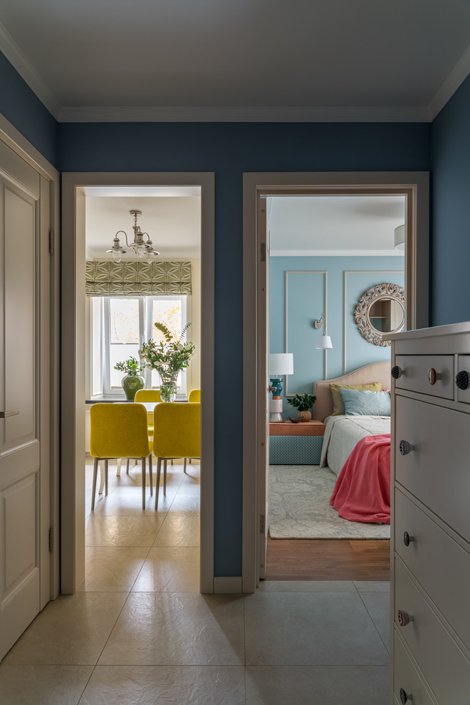 Наивное настроение. Яркая и свежая квартира в Москве.