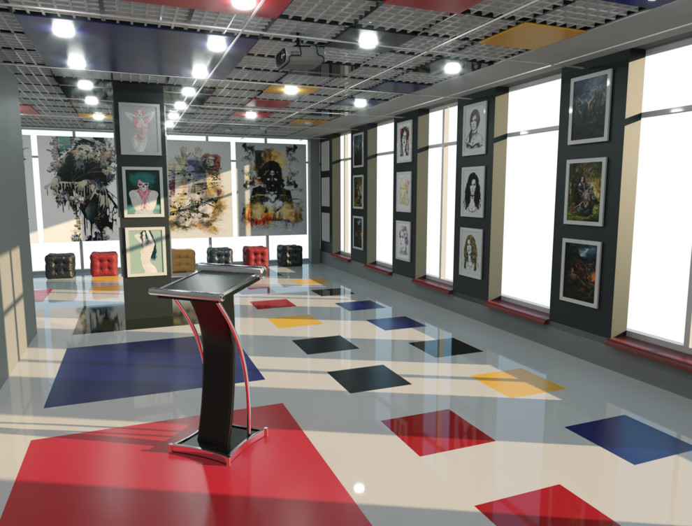 Обложка проекта: Выставочный зал в "Доме Моды"/Showroom in the "Fashion House"