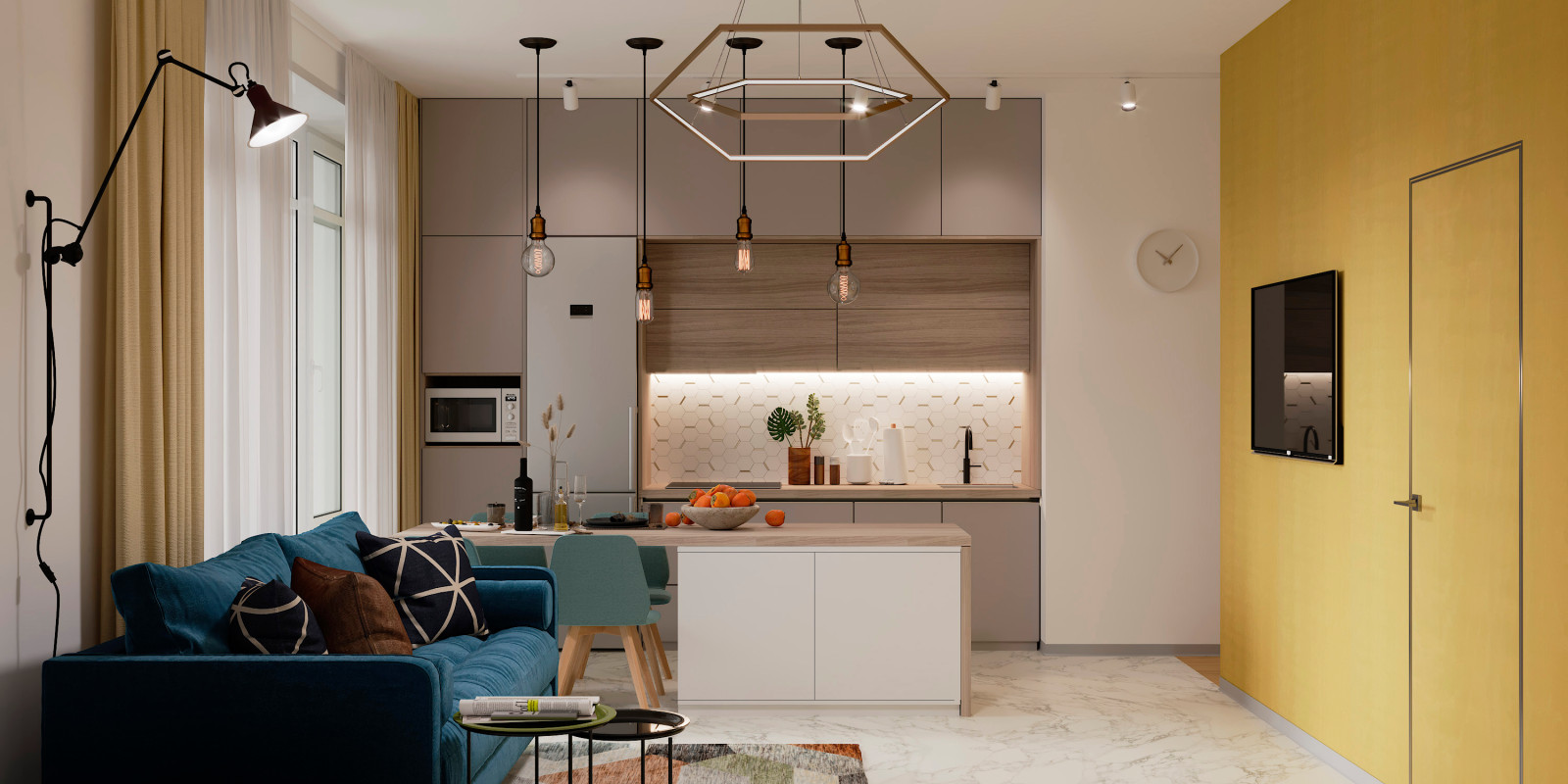 Жизнерадостная квартира в ЖК Парк Столиц