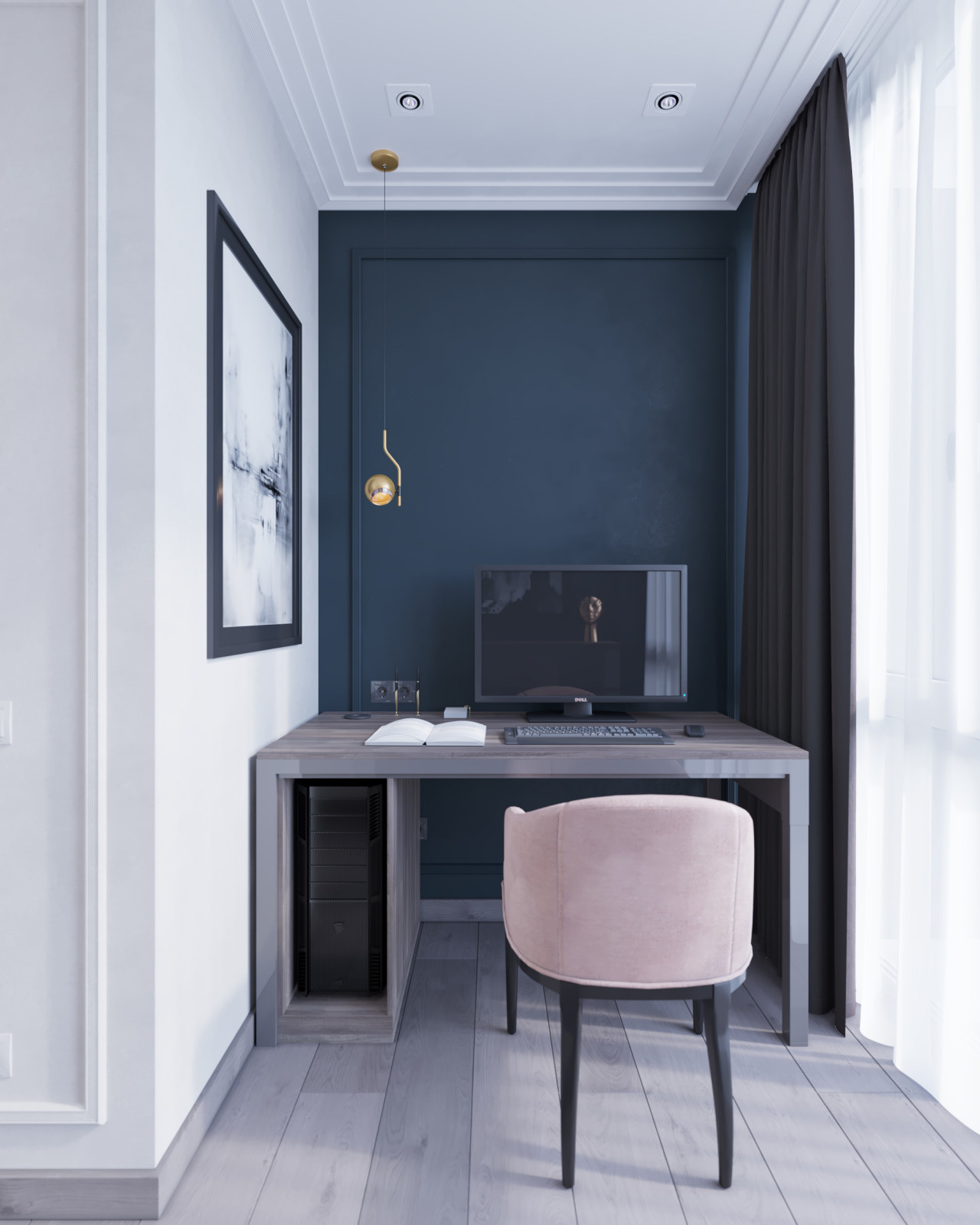 Дизайн интерьера квартиры. 168 кв.м. Soft contrasts.