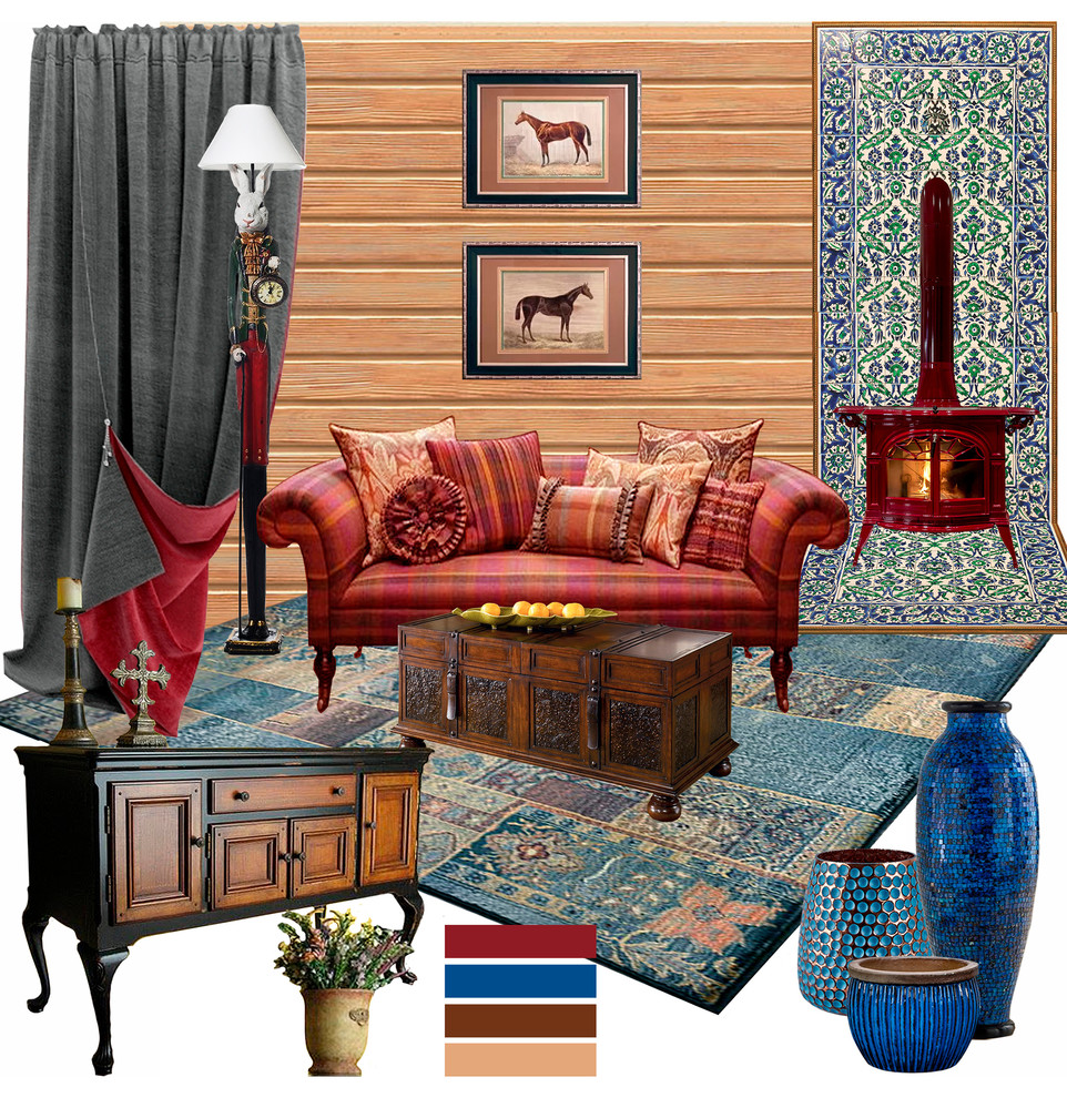 Обложка проекта: Коллаж интерьера - подача