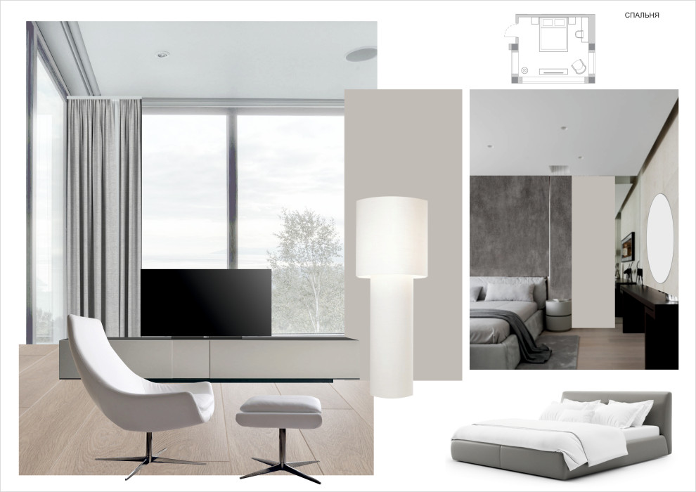 Дом на озере Кабан (коллажи интерьера)