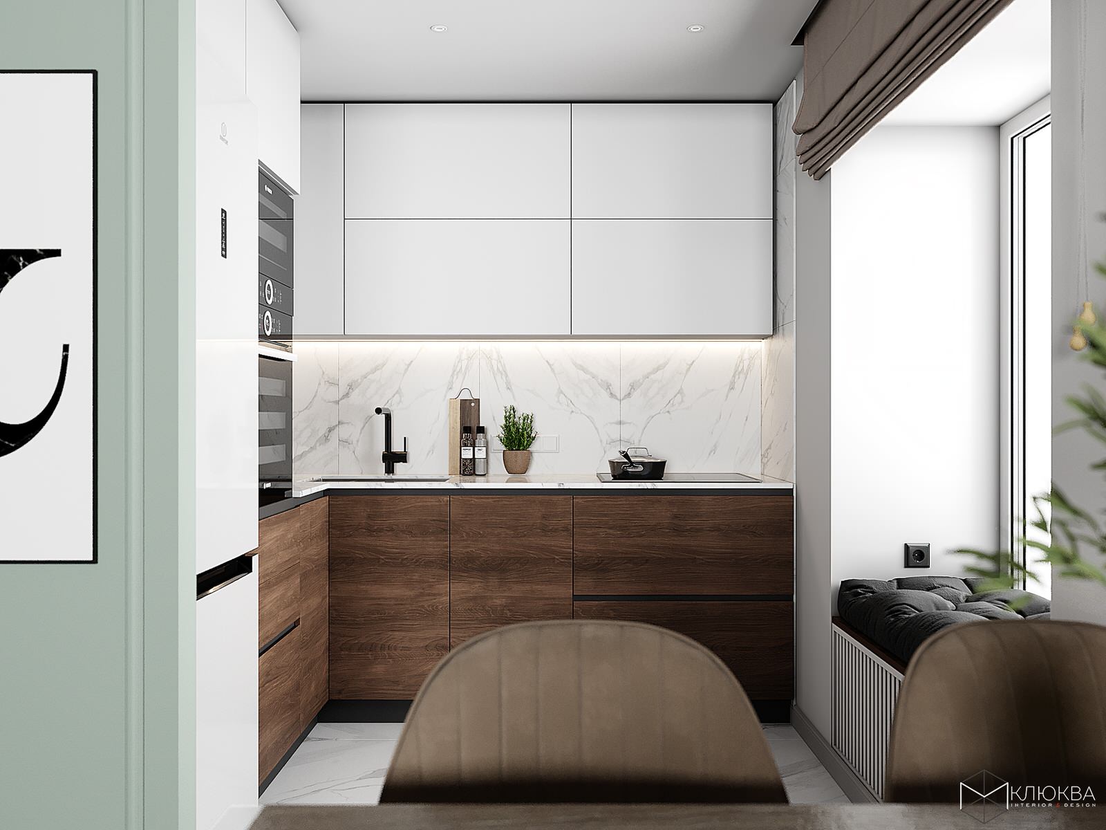 Проект квартиры 60 кв.м  г. Москва