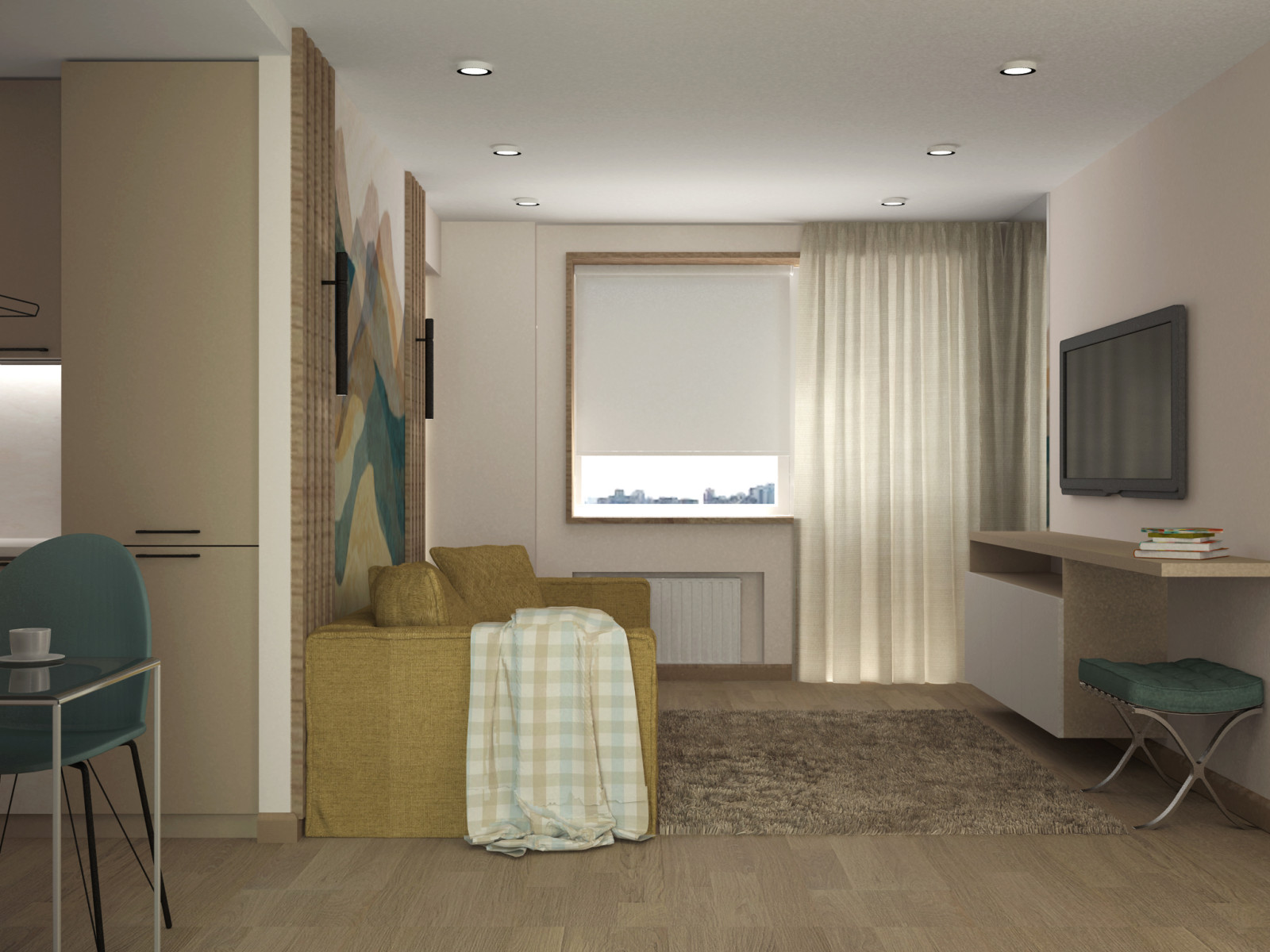 Однокомнатная квартира для девушки