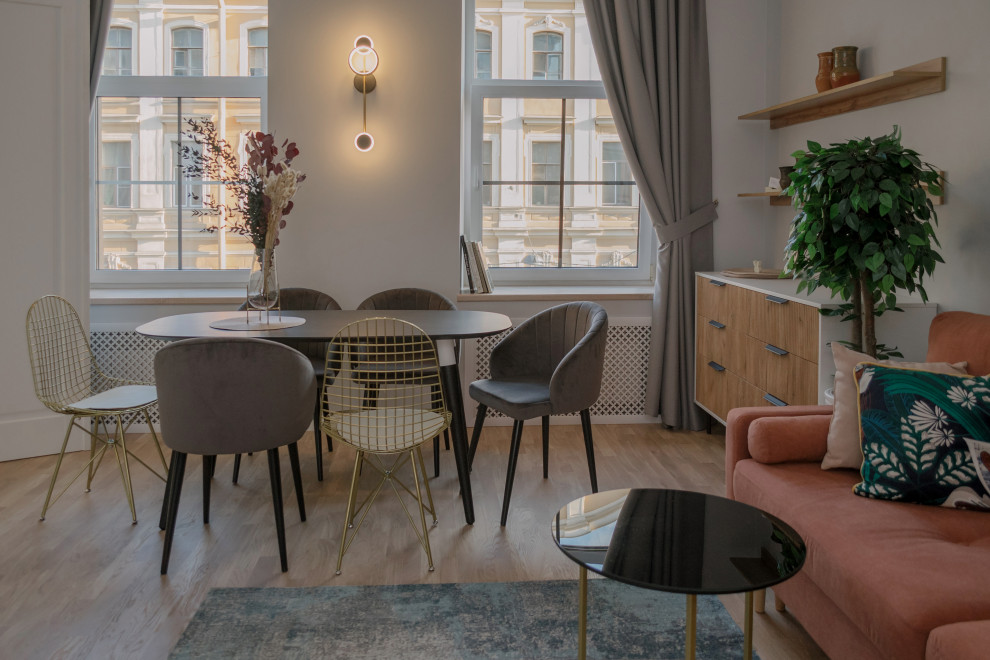 Обложка проекта: Реализация проекта в старом фонде СПб, квартира с печью.