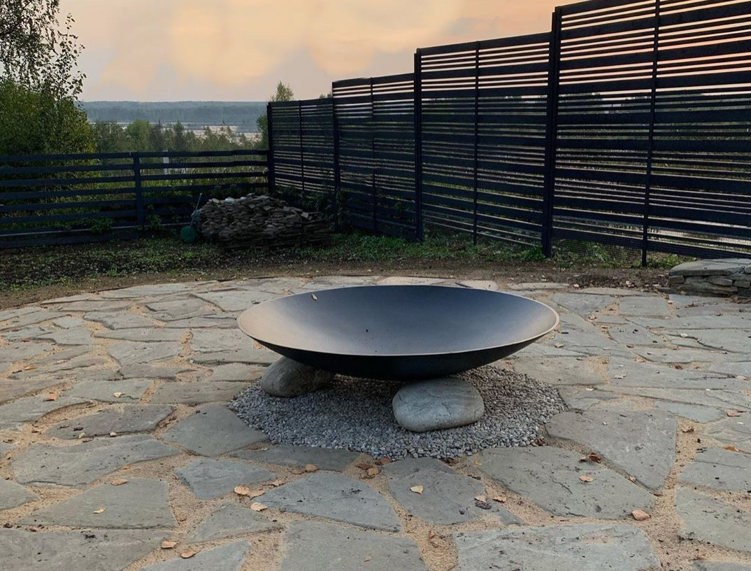 Обложка проекта: Большое кострище для частного сада диаметром 1 метр